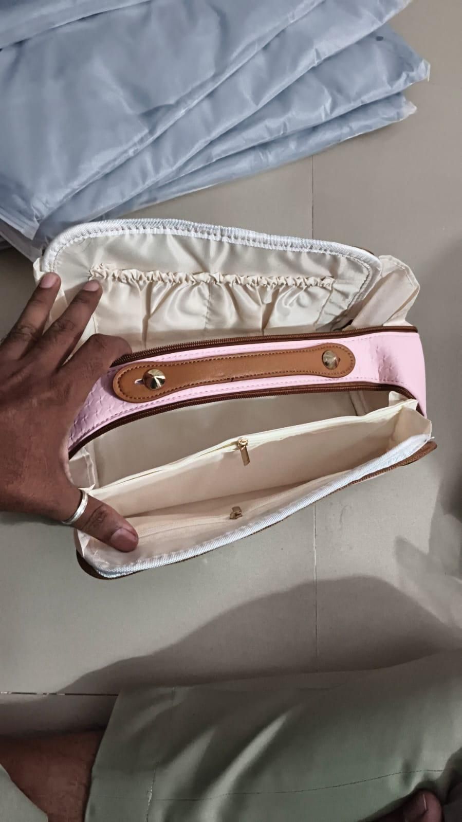 Double Zipper Cosmetics Bag b7cvva-ip