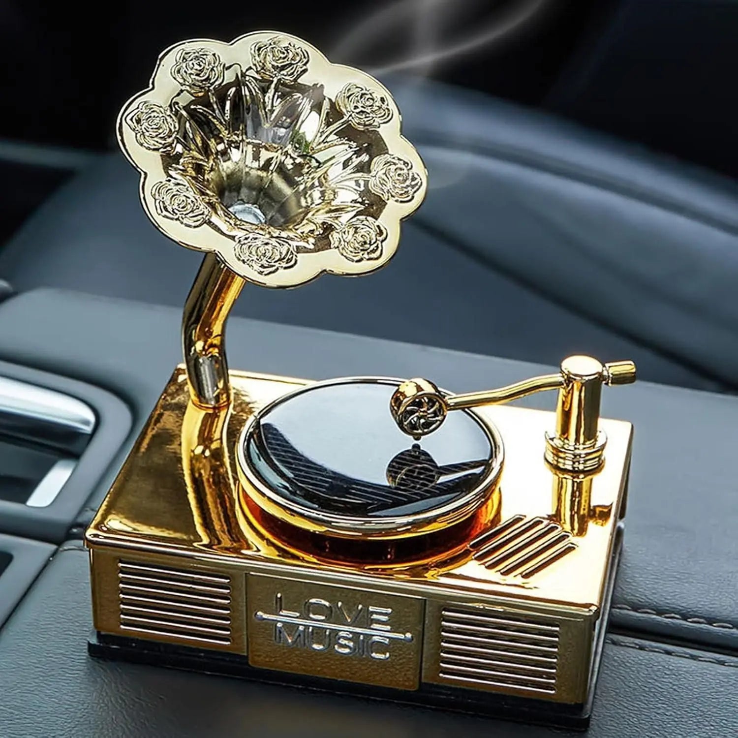 Car Vintage Phonograph Record Player Long Lasting Fragrance b7cvva-ip