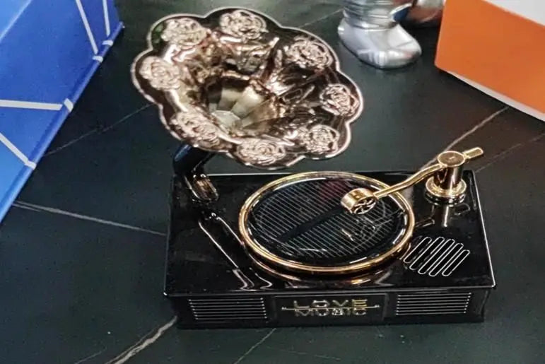 Car Vintage Phonograph Record Player Long Lasting Fragrance b7cvva-ip